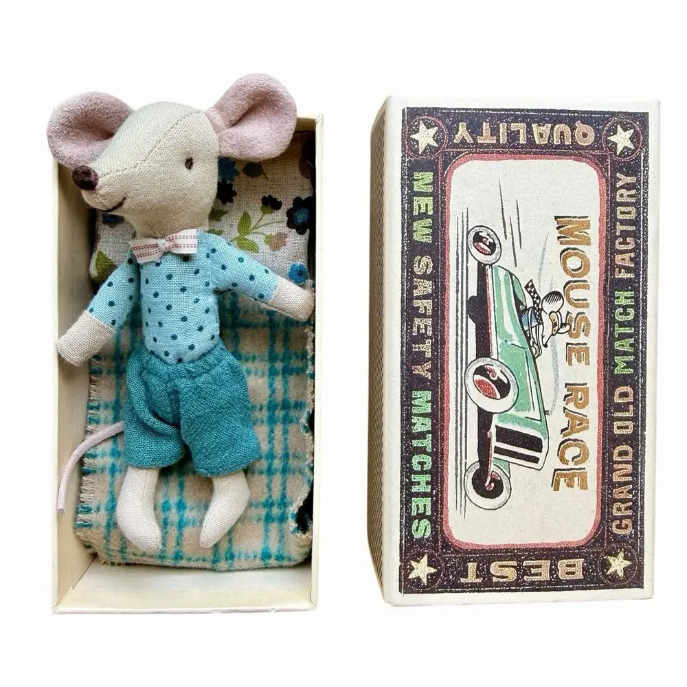 Maileg Spring Big Brother Mouse in Matchbox RARE Brand New In Box!